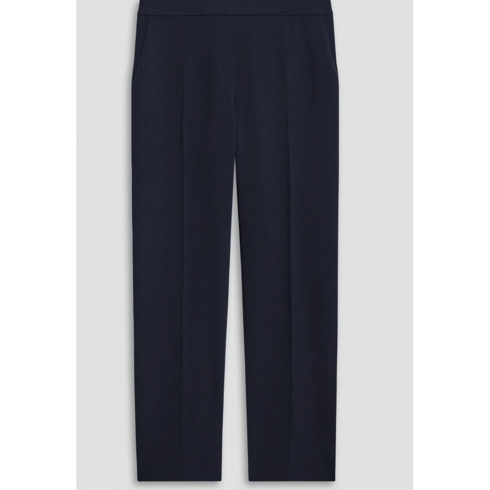 Theory Treeca Pull-On Pants Admiral Crepe Navy Blue Size 4 - Picture 5 of 14